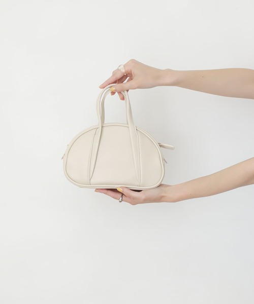 SENSE OF PLACE by URBAN RESEARCH（センスオブプレイスバイアーバンリサーチ）の「ボーリングバッグ（ハンドバッグ・レディース・ブラック/グリーン/ピンク/ブルー/アイボリー・ONE）」の2枚目の写真