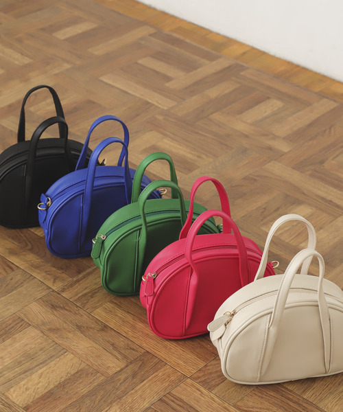 SENSE OF PLACE by URBAN RESEARCH（センスオブプレイスバイアーバンリサーチ）の「ボーリングバッグ（ハンドバッグ・レディース・ブラック/グリーン/ピンク/ブルー/アイボリー・ONE）」の12枚目の写真