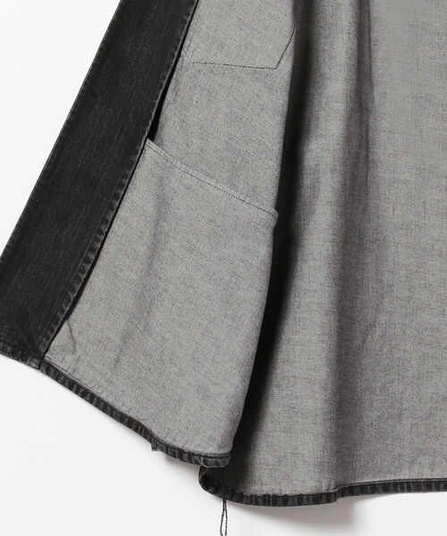 Ray BEAMS(レイビームス)の「REMI RELIEF × Ray BEAMS / 別注 コンチョ シャツ(シャツ/ブラウス・レディース・ブルー/ブラック・ONE SIZE)」の4枚目の写真