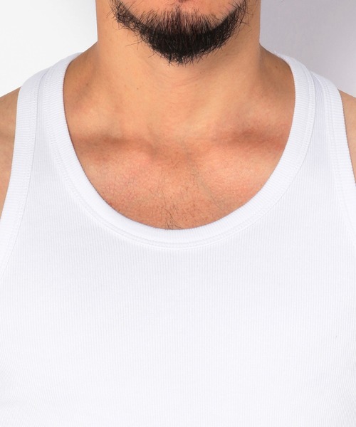 AVIREX(アヴィレックス)の「《DAILY/デイリー》RIB TANK TOP BACK CROSS / リブ タンクトップ バッククロス デイリーウェア / AVIREX / アヴィレックス(タンクトップ・メンズ・ホワイト/ブラック/グレー/その他11/チャコール/オリーブ系・M/XL/S/L)」の16枚目の写真