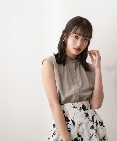 PROPORTION BODY DRESSING（プロポーションボディドレッシング）の「２ｗａｙ配色メローリボンブラウス / 1212210800（シャツ/ブラウス・レディース・ホワイト/カーキ/ブラック・FREE）」の10枚目の写真