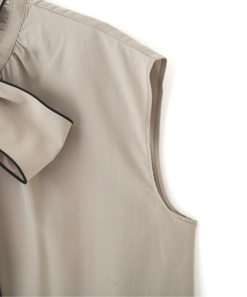 PROPORTION BODY DRESSING（プロポーションボディドレッシング）の「２ｗａｙ配色メローリボンブラウス / 1212210800（シャツ/ブラウス・レディース・ホワイト/カーキ/ブラック・FREE）」の19枚目の写真