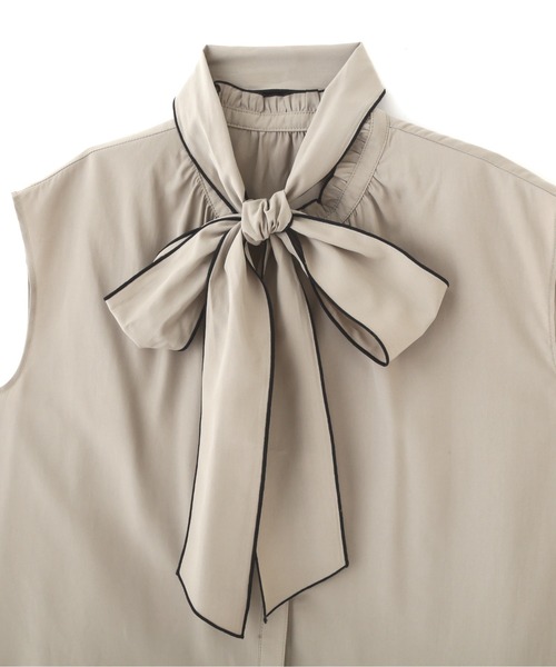 PROPORTION BODY DRESSING（プロポーションボディドレッシング）の「２ｗａｙ配色メローリボンブラウス / 1212210800（シャツ/ブラウス・レディース・ホワイト/カーキ/ブラック・FREE）」の21枚目の写真