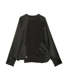 UN3D. | サテンコンビトップ【セットアップ着用可能】(Tシャツ/カットソー)