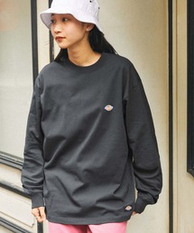 Dickies/ディッキーズ ロゴワッペン刺繍 ビッグシルエット長袖Tシャツ