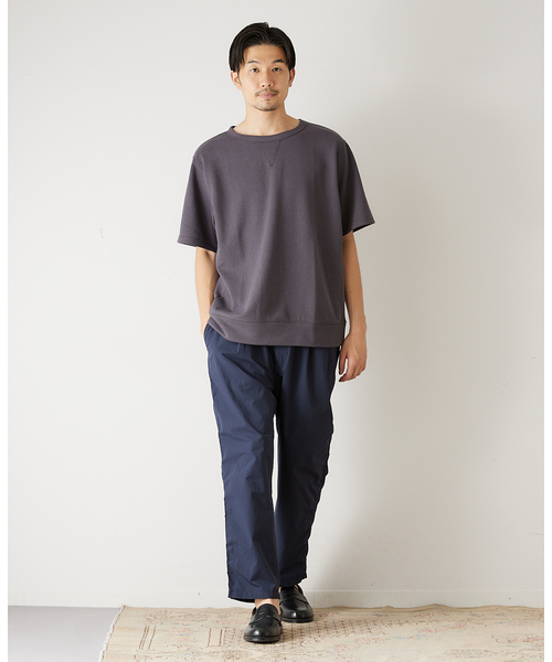 417 EDIFICE(フォーワンセブンエディフィス)の「ブークレーダンボールスウェットTシャツ(Tシャツ/カットソー・メンズ・ホワイト/チャコールグレー/ベージュ/オレンジ/グリーン・SMALL/MEDIUM/LARGE)」の6枚目の写真