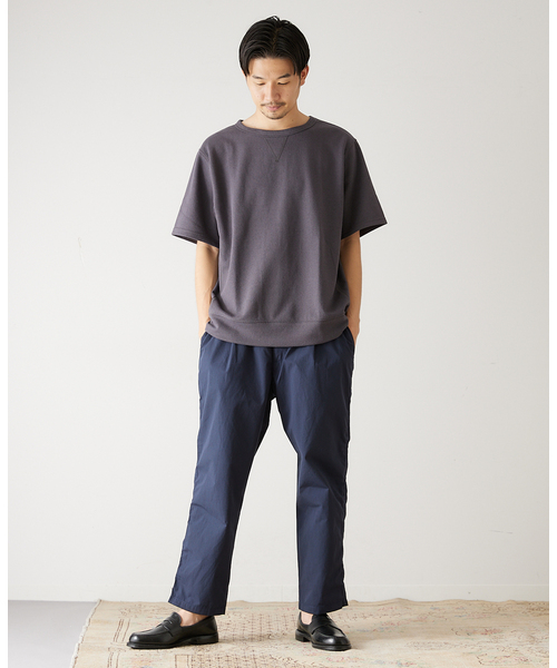 417 EDIFICE(フォーワンセブンエディフィス)の「ブークレーダンボールスウェットTシャツ(Tシャツ/カットソー・メンズ・ホワイト/チャコールグレー/ベージュ/オレンジ/グリーン・SMALL/MEDIUM/LARGE)」の7枚目の写真