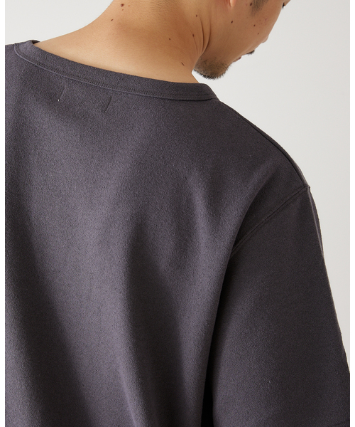417 EDIFICE(フォーワンセブンエディフィス)の「ブークレーダンボールスウェットTシャツ(Tシャツ/カットソー・メンズ・ホワイト/チャコールグレー/ベージュ/オレンジ/グリーン・SMALL/MEDIUM/LARGE)」の11枚目の写真