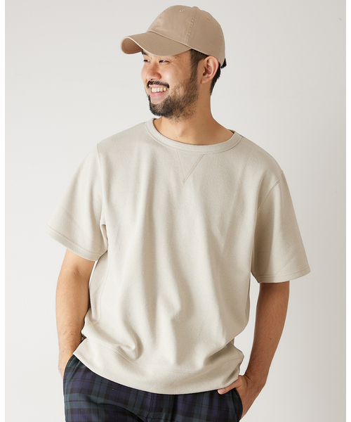 417 EDIFICE(フォーワンセブンエディフィス)の「ブークレーダンボールスウェットTシャツ(Tシャツ/カットソー・メンズ・ホワイト/チャコールグレー/ベージュ/オレンジ/グリーン・SMALL/MEDIUM/LARGE)」の17枚目の写真