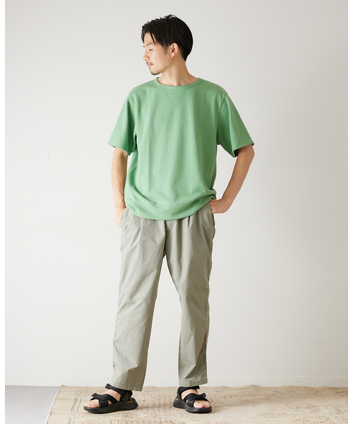 417 EDIFICE(フォーワンセブンエディフィス)の「ブークレーダンボールスウェットTシャツ(Tシャツ/カットソー・メンズ・ホワイト/チャコールグレー/ベージュ/オレンジ/グリーン・SMALL/MEDIUM/LARGE)」の18枚目の写真