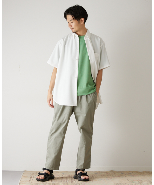 417 EDIFICE(フォーワンセブンエディフィス)の「ブークレーダンボールスウェットTシャツ(Tシャツ/カットソー・メンズ・ホワイト/チャコールグレー/ベージュ/オレンジ/グリーン・SMALL/MEDIUM/LARGE)」の20枚目の写真