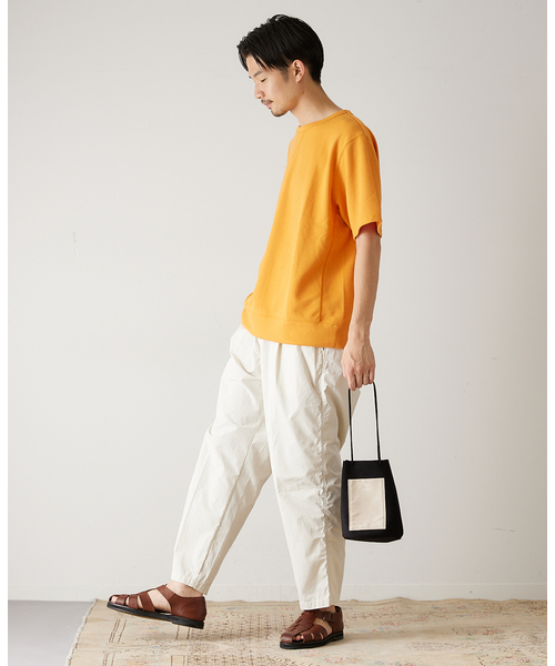 417 EDIFICE(フォーワンセブンエディフィス)の「ブークレーダンボールスウェットTシャツ(Tシャツ/カットソー・メンズ・ホワイト/チャコールグレー/ベージュ/オレンジ/グリーン・SMALL/MEDIUM/LARGE)」の21枚目の写真