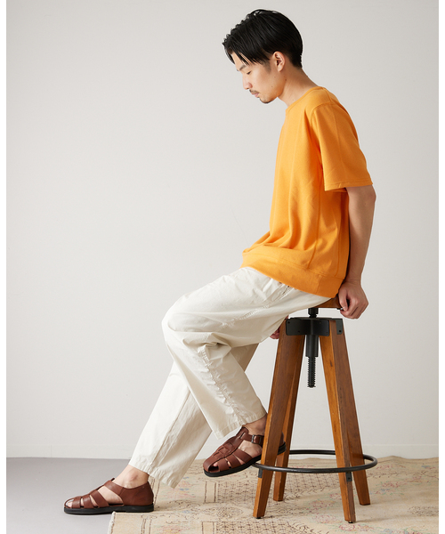 417 EDIFICE(フォーワンセブンエディフィス)の「ブークレーダンボールスウェットTシャツ(Tシャツ/カットソー・メンズ・ホワイト/チャコールグレー/ベージュ/オレンジ/グリーン・SMALL/MEDIUM/LARGE)」の22枚目の写真