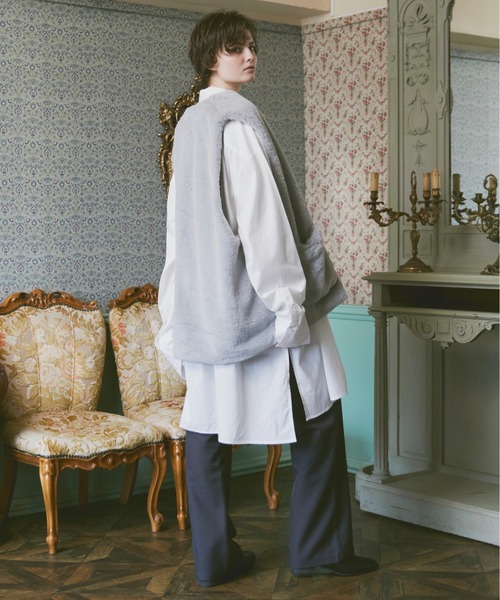 ln fortis(ロンフォルティス)の「ln fortis -ミドルレングスファーベスト(ベスト・メンズ・ブラウン/ブルー・FREE)」の15枚目の写真