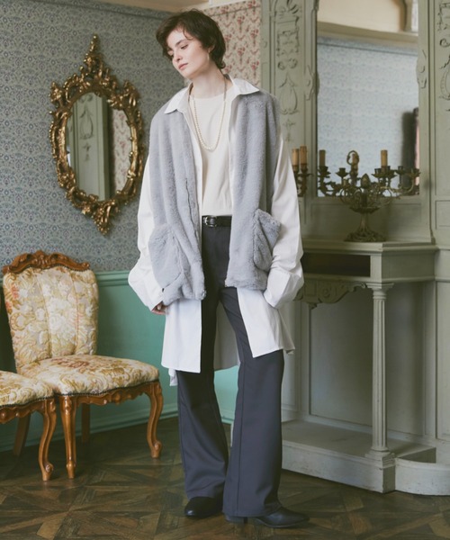 ln fortis(ロンフォルティス)の「ln fortis -ミドルレングスファーベスト(ベスト・メンズ・ブラウン/ブルー・FREE)」の16枚目の写真