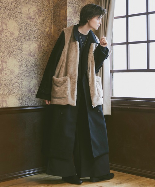 ln fortis(ロンフォルティス)の「ln fortis -ミドルレングスファーベスト(ベスト・メンズ・ブラウン/ブルー・FREE)」の19枚目の写真