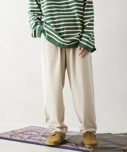 JOURNAL STANDARD relume（ジャーナルスタンダード　レリューム）の「EDOMOND/COOL TOUCH ベイカーパンツ（その他パンツ・メンズ・オリーブ/ブラック系その他/ベージュ系その他・MEDIUM/LARGE）」の3枚目の写真