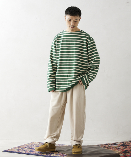 JOURNAL STANDARD relume（ジャーナルスタンダード　レリューム）の「EDOMOND/COOL TOUCH ベイカーパンツ（その他パンツ・メンズ・オリーブ/ブラック系その他/ベージュ系その他・MEDIUM/LARGE）」の4枚目の写真
