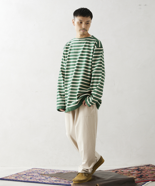 JOURNAL STANDARD relume（ジャーナルスタンダード　レリューム）の「EDOMOND/COOL TOUCH ベイカーパンツ（その他パンツ・メンズ・オリーブ/ブラック系その他/ベージュ系その他・MEDIUM/LARGE）」の9枚目の写真