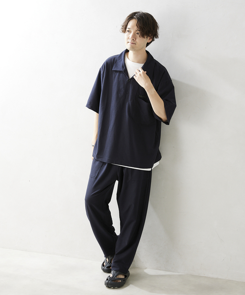 JOURNAL STANDARD relume（ジャーナルスタンダード　レリューム）の「EDOMOND/COOL TOUCH ベイカーパンツ（その他パンツ・メンズ・オリーブ/ブラック系その他/ベージュ系その他・MEDIUM/LARGE）」の20枚目の写真