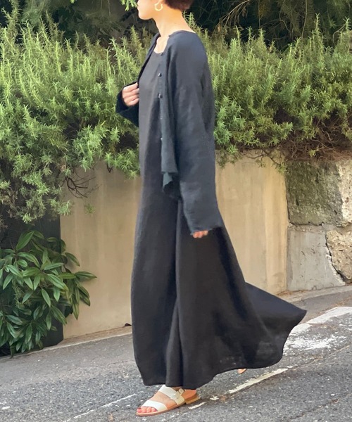 BEARDSLEY（ビアズリー）の「奄美泥藍染ブラウス（シャツ/ブラウス・レディース・インディゴブルー・FREE）」の3枚目の写真