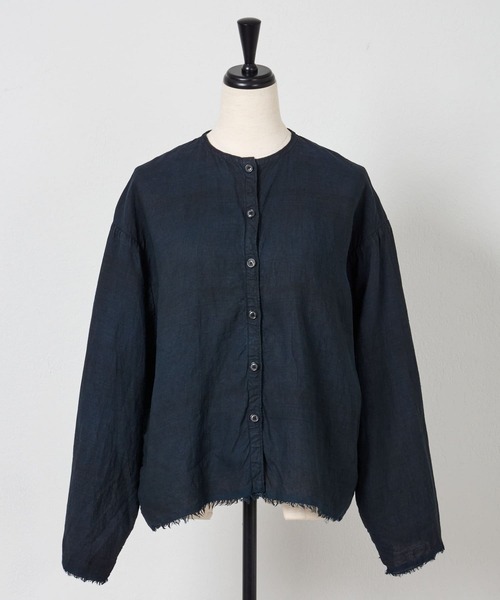 BEARDSLEY（ビアズリー）の「奄美泥藍染ブラウス（シャツ/ブラウス・レディース・インディゴブルー・FREE）」の11枚目の写真