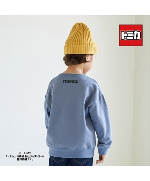 b・ROOM（ビールーム）の「【トミカ】転写プリントスエット（スウェット・キッズ・グレー/ブルー/アイボリー・110cm/100cm/120cm/130cm/140cm）」の8枚目の写真
