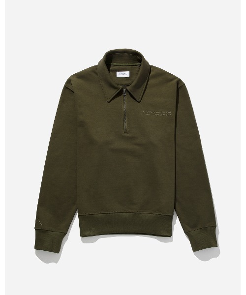 Saturdays NYC（サタデーズ ニューヨークシティ ）の「Mott Fundamental Quarter Zip（Tシャツ/カットソー・メンズ・ブラック/オリーブ・XL/L/S/M/X-SMALL/XXL）」の4枚目の写真