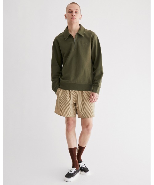 Saturdays NYC（サタデーズ ニューヨークシティ ）の「Mott Fundamental Quarter Zip（Tシャツ/カットソー・メンズ・ブラック/オリーブ・XL/L/S/M/X-SMALL/XXL）」の18枚目の写真