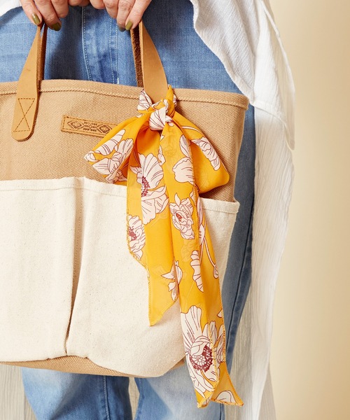 チャイハネ(チャイハネ)の「【チャイハネ】アイシュリボンスカーフ(ストール/ショール・レディース・ブラック/ブルー/ブラウン/グレー/カーキ/オレンジ/パープル/ワイン/イエロー・FREE)」の7枚目の写真