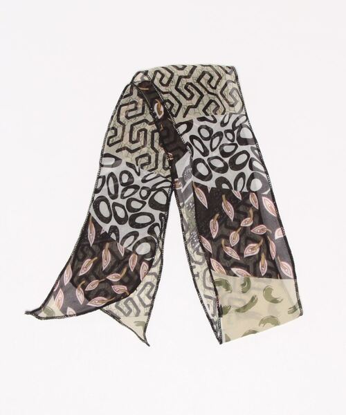 チャイハネ(チャイハネ)の「【チャイハネ】アイシュリボンスカーフ(ストール/ショール・レディース・ブラック/ブルー/ブラウン/グレー/カーキ/オレンジ/パープル/ワイン/イエロー・FREE)」の12枚目の写真