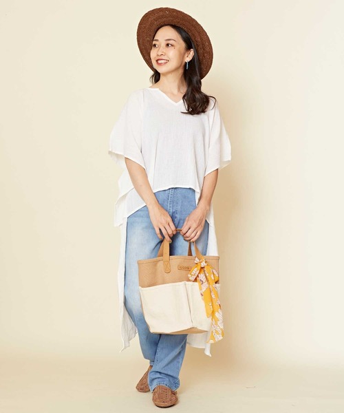 チャイハネ(チャイハネ)の「【チャイハネ】アイシュリボンスカーフ(ストール/ショール・レディース・ブラック/ブルー/ブラウン/グレー/カーキ/オレンジ/パープル/ワイン/イエロー・FREE)」の15枚目の写真