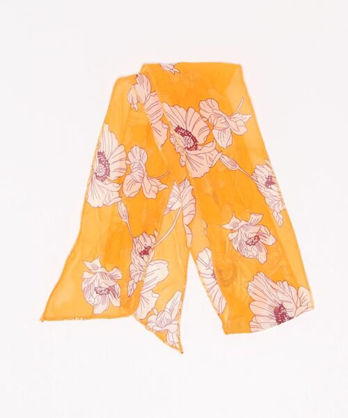 チャイハネ(チャイハネ)の「【チャイハネ】アイシュリボンスカーフ(ストール/ショール・レディース・ブラック/ブルー/ブラウン/グレー/カーキ/オレンジ/パープル/ワイン/イエロー・FREE)」の13枚目の写真