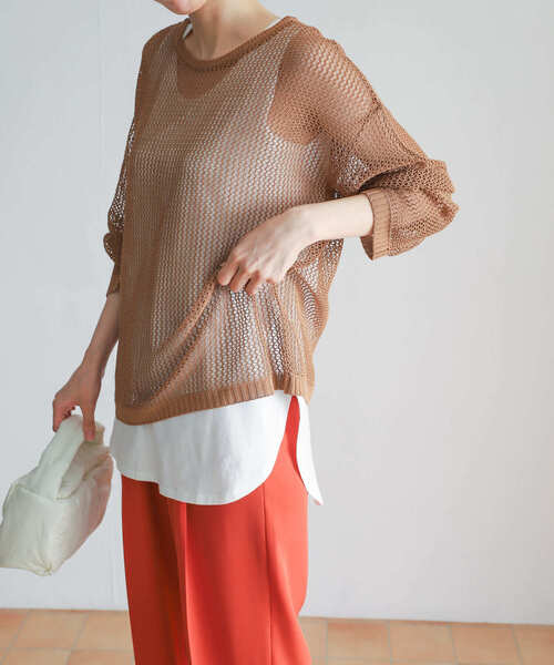 URBAN RESEARCH DOORS（アーバンリサーチドアーズ）の「USAコットンロングタンクトップ（タンクトップ・レディース・オフホワイト・MEDIUM）」の2枚目の写真