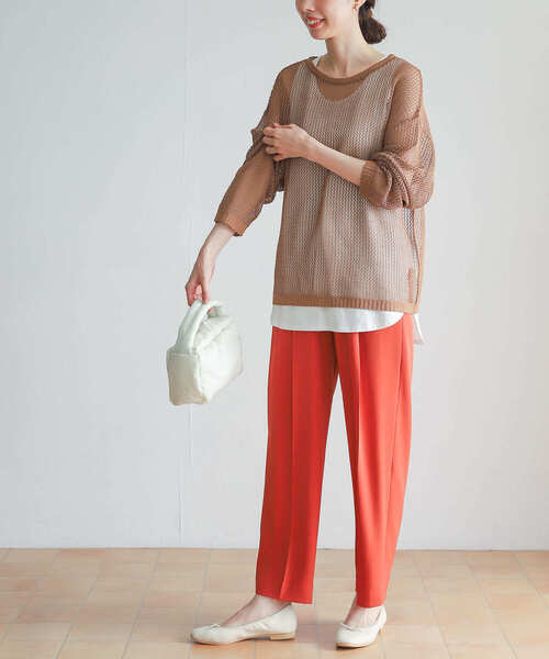 URBAN RESEARCH DOORS（アーバンリサーチドアーズ）の「USAコットンロングタンクトップ（タンクトップ・レディース・オフホワイト・MEDIUM）」の8枚目の写真