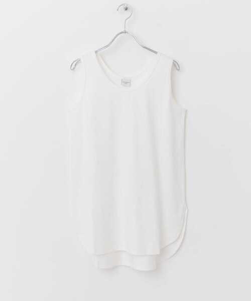 URBAN RESEARCH DOORS（アーバンリサーチドアーズ）の「USAコットンロングタンクトップ（タンクトップ・レディース・オフホワイト・MEDIUM）」の7枚目の写真