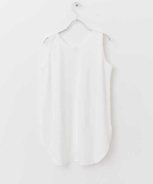 URBAN RESEARCH DOORS（アーバンリサーチドアーズ）の「USAコットンロングタンクトップ（タンクトップ・レディース・オフホワイト・MEDIUM）」の9枚目の写真