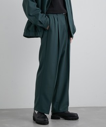 JUNRED | ウォームツイルタックワイドパンツ(スラックス)