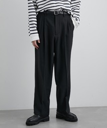 JUNRED | ウォームツイルタックワイドパンツ(スラックス)