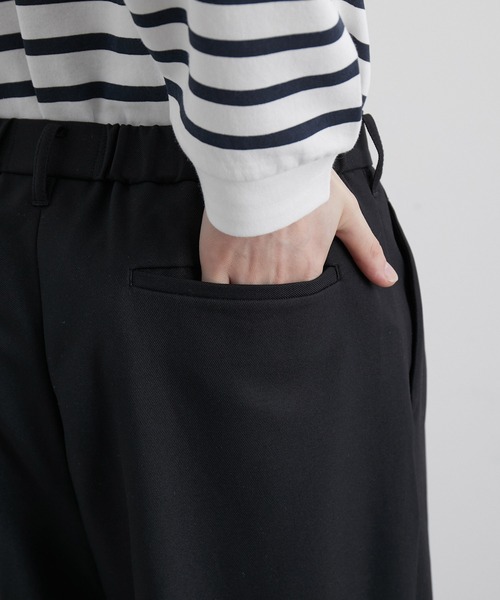 JUNRED(ジュンレッド)の「ウォームツイルタックワイドパンツ(スラックス・メンズ・ブラック/グリーン/ベージュ系その他・S/M/L)」の13枚目の写真