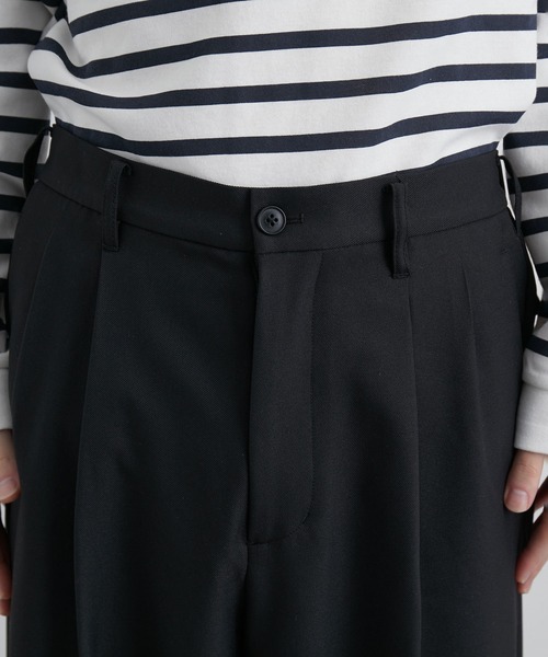 JUNRED(ジュンレッド)の「ウォームツイルタックワイドパンツ(スラックス・メンズ・ブラック/グリーン/ベージュ系その他・S/M/L)」の22枚目の写真