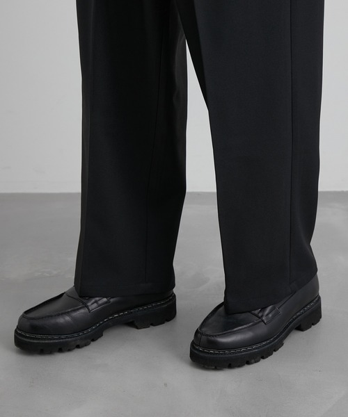 JUNRED(ジュンレッド)の「ウォームツイルタックワイドパンツ(スラックス・メンズ・ブラック/グリーン/ベージュ系その他・S/M/L)」の10枚目の写真