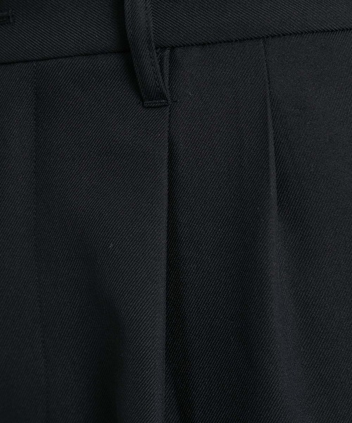 JUNRED(ジュンレッド)の「ウォームツイルタックワイドパンツ(スラックス・メンズ・ブラック/グリーン/ベージュ系その他・S/M/L)」の7枚目の写真