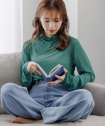クシュクシュスリーブシアープルオーバー