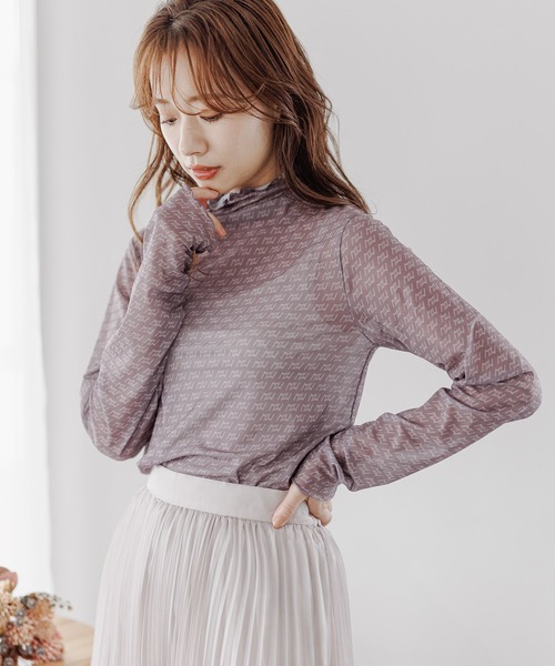 mysty woman（ミスティウーマン）の「クシュクシュスリーブシアープルオーバー（Tシャツ/カットソー・レディース・ホワイト/ブラック/モカ/グリーン/アイボリー・FREE）」の4枚目の写真