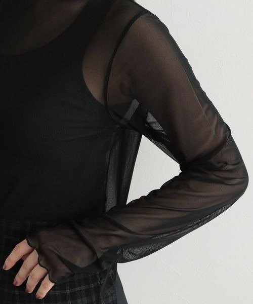 mysty woman（ミスティウーマン）の「クシュクシュスリーブシアープルオーバー（Tシャツ/カットソー・レディース・ホワイト/ブラック/モカ/グリーン/アイボリー・FREE）」の12枚目の写真