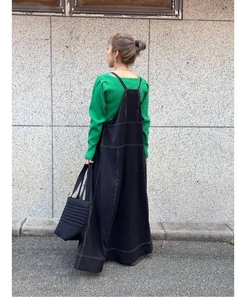 LAATO（ラート）の「APRON CAMI ONE PIECE（ワンピース・レディース・ブラック/キャメル・FREE）」の16枚目の写真