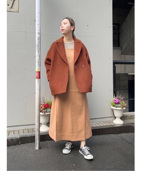 LAATO（ラート）の「APRON CAMI ONE PIECE（ワンピース・レディース・ブラック/キャメル・FREE）」の12枚目の写真