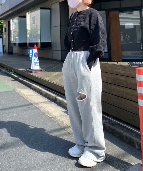 Alley by w closet（アリーバイダブルクローゼット）の「【2WAY/Alley】ハートニットカーディガン（ニット/セーター・レディース・ピンク/パープル/ブラック/レッド・FREE）」の18枚目の写真