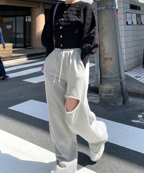 Alley by w closet（アリーバイダブルクローゼット）の「【2WAY/Alley】ハートニットカーディガン（ニット/セーター・レディース・ピンク/パープル/ブラック/レッド・FREE）」の21枚目の写真